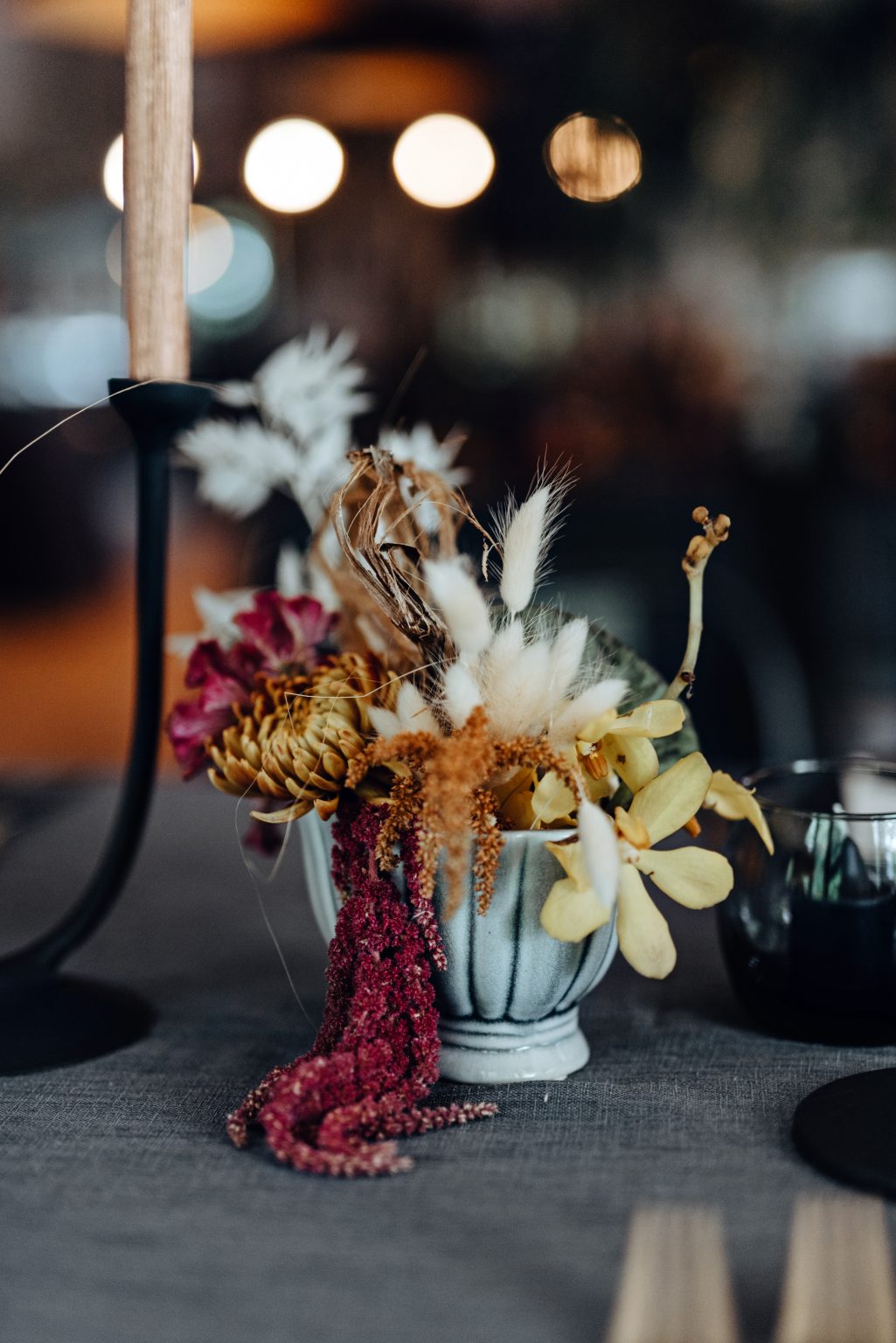 Dark moody wedding decor - 1